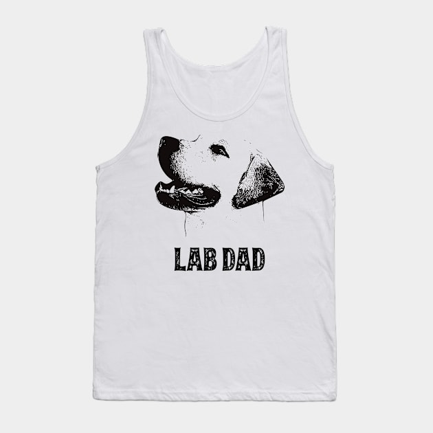 Lab Dad Golden Labrador Retriever Tank Top by DoggyStyles